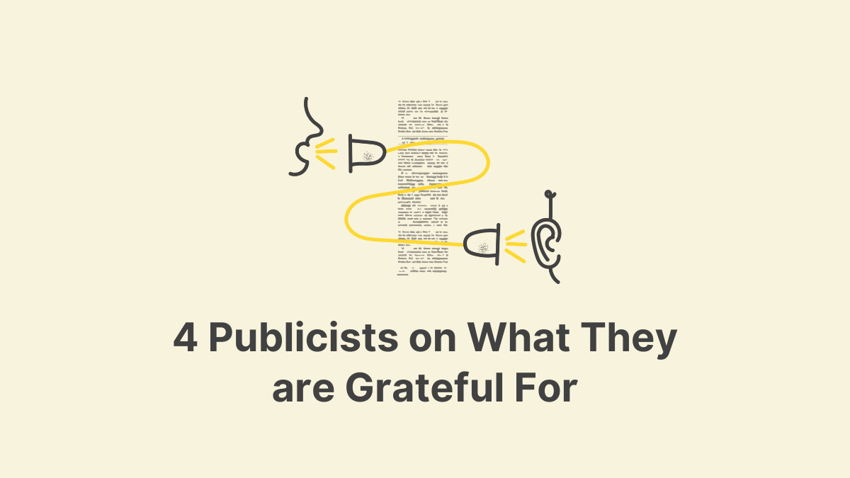 4 Publicists on What They are Grateful For