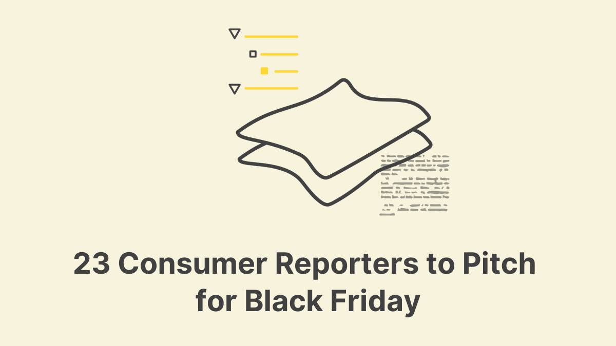 23 Consumer Reporters to Pitch for Black Friday