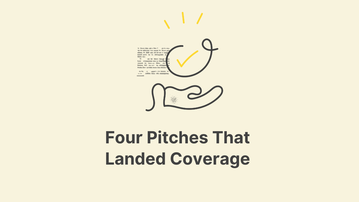 Four Pitches That Landed Coverage