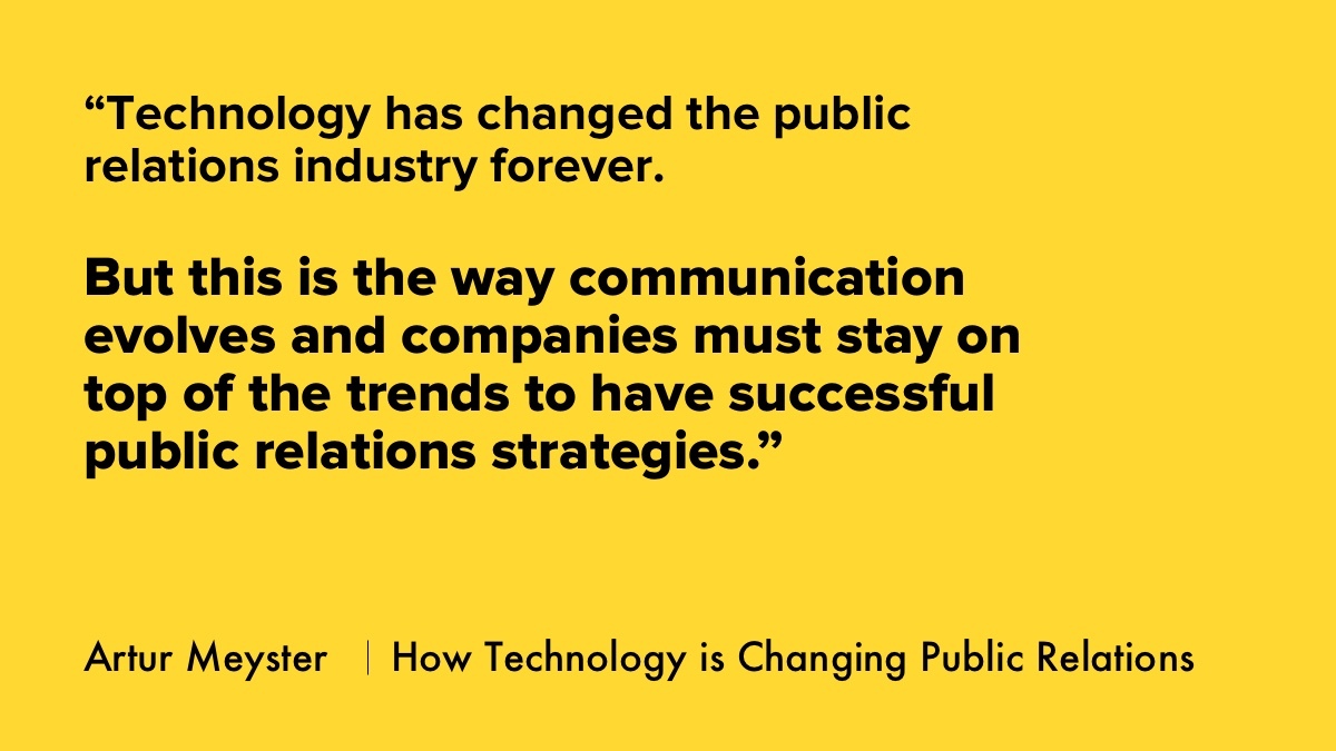 How Technology is Changing Public Relations